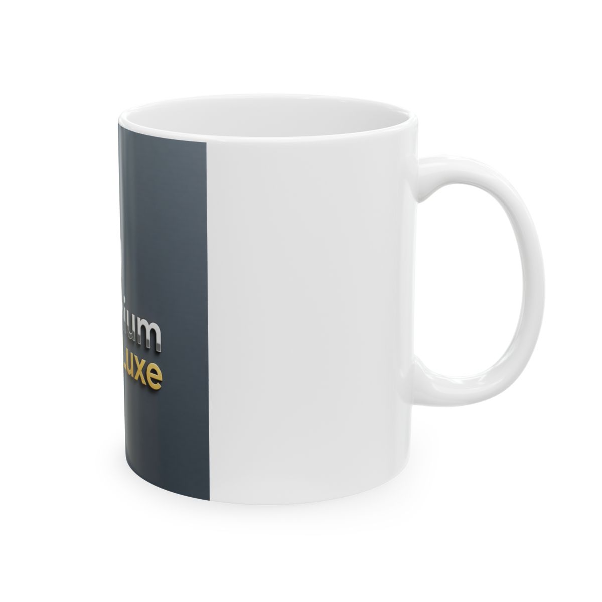 Greythium Luxe Ceramic Mug – Charcoal Emblem Edition